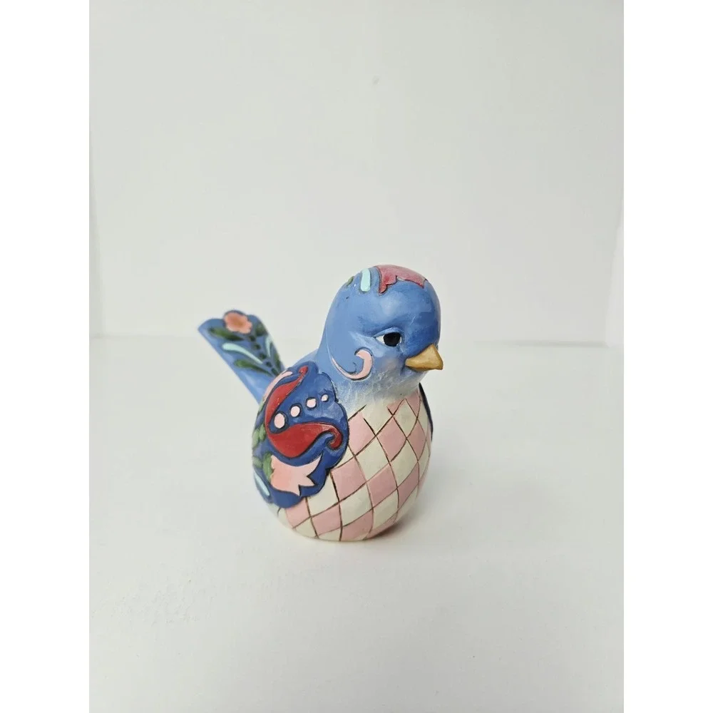 Enesco Jim Shore 2016 Blue Bird of Happiness‎ figure 3 3/4
